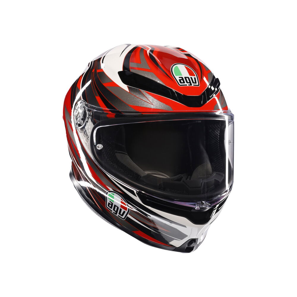 AGV KASK/K6 S MPLK REEVAL WHITE RED GREY