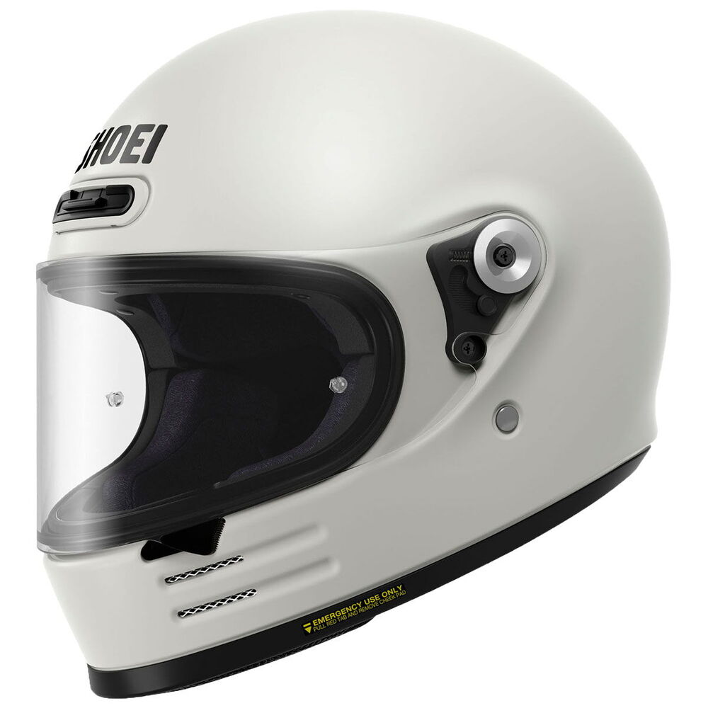 Shoei Glamster Kapalı Retro Motosiklet Kaskı Beyaz