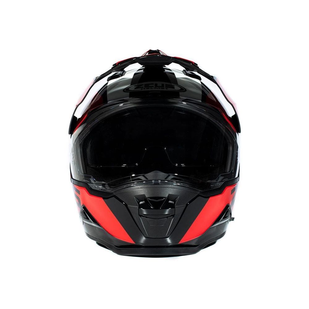 ZEUS KASK ZS 913 SOLID BLACK BF8 RED