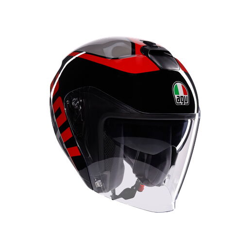 AGV KASK/IRIDES VALENZA MATT GREY BLK RED CONF.