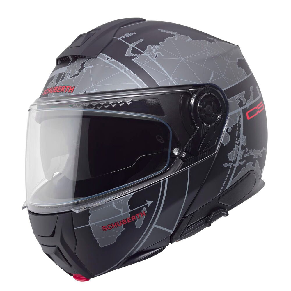 SCHUBERTH C5 GLOBE BLACK ÇENE AÇILIR MOTOSİKLET KASKI