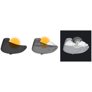 Shoei  Cwr-F2PN Motosiklet Kask Camı Photochromıc Nxr2-X-Spırıt Pro #3