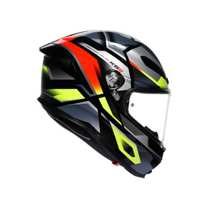 AGV KASK/K6 S MPLK ERAZER BLACK/RED YELLOW FLUO #3