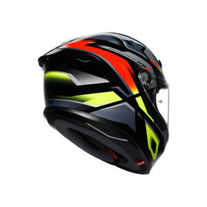 AGV KASK/K6 S MPLK ERAZER BLACK/RED YELLOW FLUO #4