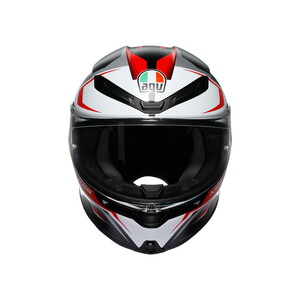 AGV KASK/K6 S MPLK KARVE MATT BLACK WHİTE RED #3