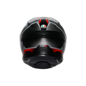 AGV KASK/K6 S MPLK KARVE MATT BLACK WHİTE RED #4