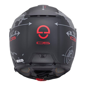 SCHUBERTH C5 GLOBE BLACK ÇENE AÇILIR MOTOSİKLET KASKI #4